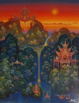 現代仏教ファンタジー 006 CK 仏教 Oil Paintings